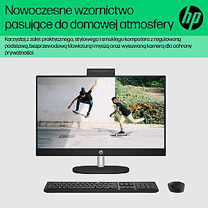 HP AIO 24-cr0015nw i3-N300 23,8 дюйма FHD AG IPS 8 ГБ DDR4 3200 SSD256 Intel UHD Graphics Win11 2 года в корпусе, белый