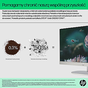 HP AIO 24-cr0015nw i3-N300 23,8 дюйма FHD AG IPS 8 ГБ DDR4 3200 SSD256 Intel UHD Graphics Win11 2 года в корпусе, белый