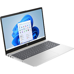 HP 15-fd0739nw i3-N305 15,6 collu FHD 8GB DDR4 3200 SSD256 Intel UHD Graphics Win11 2 gadi silts zelts