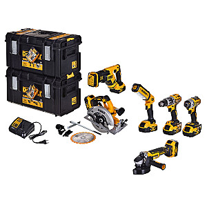 КОМПЛЕКТ ЭЛЕКТРОИНСТРУМЕНТА DEWALT DCK623P3-QW (DCF887+DCS367+DCG405+DCS570+DCD796+DCL050)