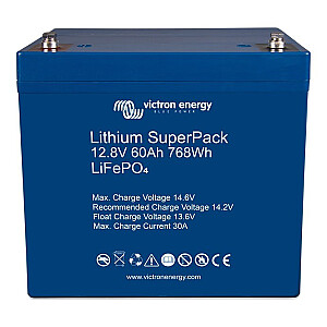 Akumulators Victron Energy LiFePO4 SuperPack BAT512060705 12,8 V/60 Ah