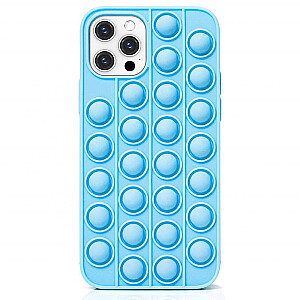 Fusion Pop it silikona aizsargapvalks Apple iPhone 12 / 12 Pro zils