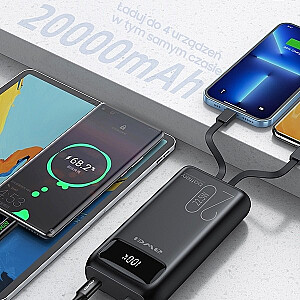 Powerbank 20000мАч P169K 22,5Вт USB-C+Lightning-кабель / USB+USB-C 