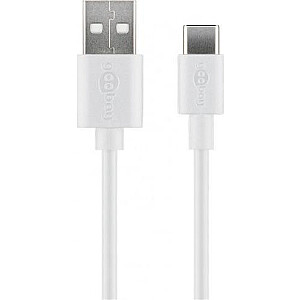 Goobay USB-A — USB-C USB-кабель 3 м Белый (JAB-3891305)