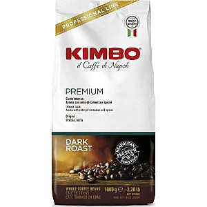 Kafija Kimbo Premium pupiņās 1 kg.