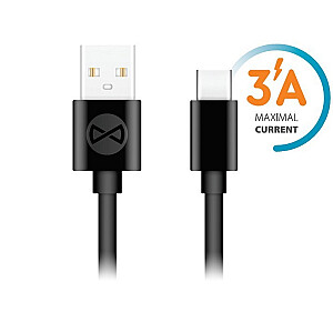 Forever cable USB - USB-C 1,0 m 3A black