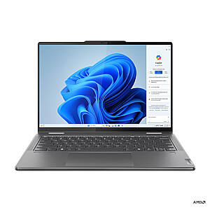 Lenovo Yoga 7 2-in-1 14AHP9 | Storm Grey | 14 " | OLED | Touchscreen | WUXGA | 1920 x 1200 pixels | Glossy | AMD Ryzen 7 | 8840HS | 16 GB | Soldered LPDDR5x | SSD 1000 GB | AMD Radeon 780M Graphics | Windows 11 Home | 802.11ax | Bluetooth version 5.