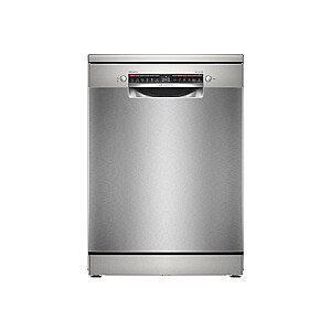 Dishwasher | SMS4EMI06E | Free standing | Width 60 cm | Number of place settings 14 | Number of programs 6 | Energy efficiency class B | Display | AquaStop function | Silver inox