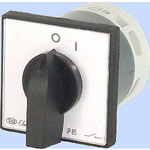 Electromet Cam slēdzis 0-1 1P 12A IP65 Arc E12-52 ar plāksni (921252)