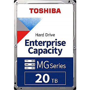 Toshiba MG sērijas servera diskdzinis, 20 TB, 3,5 collas, SATA III (6 Gb/s) (MG10ACA20TE)