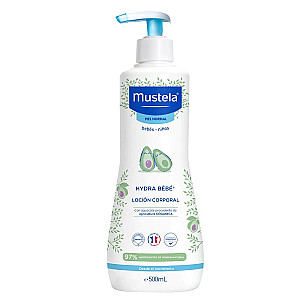 MUSTELA Hydra Bebe Lotion mitrinošs ķermeņa pieniņš ar organisko avokado 500ml