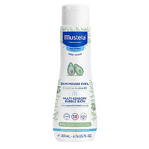 MUSTELA Multi-Sensory Bubble Bath šķidrums bērnu un mazuļu mazgāšanai 200ml