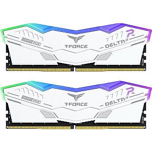 Память TeamGroup T-Force Delta RGB, DDR5, 32 ГБ, 6000 МГц, CL38 (FF8D532G6000HC38ADC01)