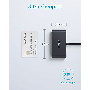 USB-C Hub 3w1 4K HDMI szary 