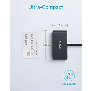 USB-C Hub 3w1 4K HDMI szary 