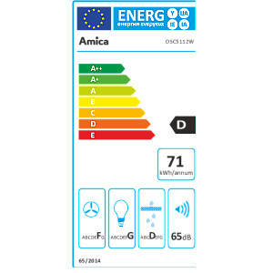 Tvaika nosūcējs Amica OSC5112W (1160951)