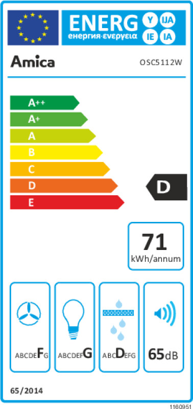 Вытяжка Amica OSC5112W (1160951) от покупок дешево онлайн