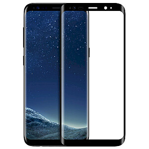 Fusion 5D glass aizsargstikls pilnam ekrānam Samsung G950 Galaxy S8 melns
