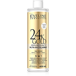 EVELINE 24k Gold micelārais šķidrums 5in1 400ml