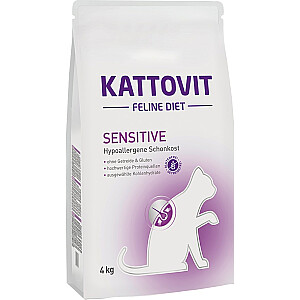 Kattovit Sensitive 4 кг сухой корм для кошек для взрослых