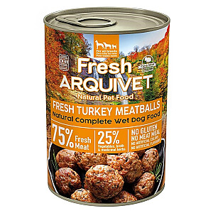 ARQUIVET Fresh Turkey Kotletes - Mitrā suņu barība - 400g