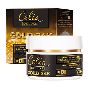 CELIA De Luxe Gold 24K 70+ pretgrumbu nakts krēms 50ml