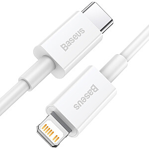 Baseus Superior CATLYS-02 USB-C -> Lightning datu un uzlādes vads 20W / PD / 0.25 cm balts