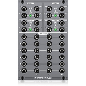 Behringer 173 QUAD GATE/MULTIPLES Modulārais sintezatora modulis