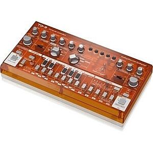 Behringer TD-3-TG Bassline sintezators, caurspīdīgs oranžs