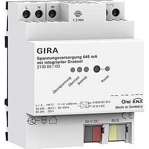 Блок питания GIRA 640 мА с дросселем KNX ONE 213000