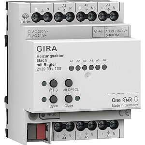 Активатор отопления GIRA 6x регулируемый KNX ОДИН 213900