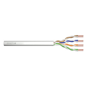 DIGITUS Cat.5e, U/UTP, Eca, AWG24/1, ПВХ, 50 м, серый монтажный кабель