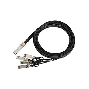 Extralink QSFP+ DAC | Кабель QSFP+ | DAC, 40 Гбит/с на 4x 10 Гбит/с 3 м, 30AWG