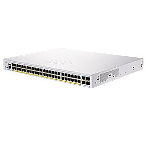 Сетевой коммутатор Cisco CBS350-48FP-4G-EU Управляемый L2/L3 Gigabit Ethernet (10/100/1000) Silver