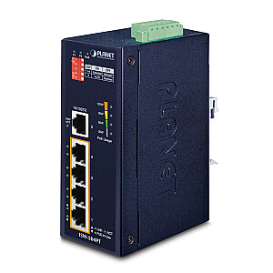 Сетевой коммутатор PLANET ISW-504PT Неуправляемый L2 Fast Ethernet (10/100) Питание через Ethernet (PoE) Черный