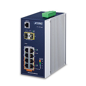 Tīkla slēdzis PLANET IGS-4215-4P4T2S Pārvaldīts L2/L4 Gigabit Ethernet (10/100/1000) Power over Ethernet (PoE) Zils, balts