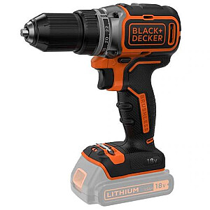 Black &amp; Decker BL186N, Дрель с пистолетной рукояткой, без ключа, 1650 об/мин, 3,5 см, 1,3 см, 52 Н·м - Без аккумулятора и зарядного устройства