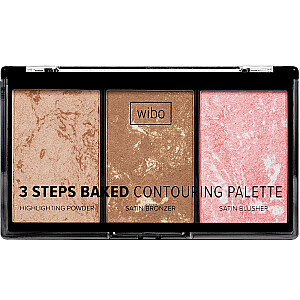 WIBO 3 Steps Baked Contouring Palette paletė veido kontūravimui 10g