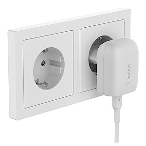 Belkin WCA006vf1MWH-B5 viedtālrunis balts, maiņstrāvas ātrās uzlādes iekštelpās