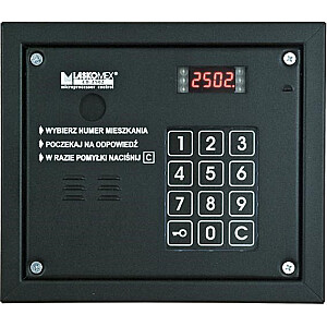 Laskomex CP-2503R melns audio panelis ar RFID atslēgu lasītāju