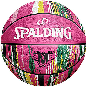 Basketbola bumba Spalding Marble rozā izmērs 7 84402Z