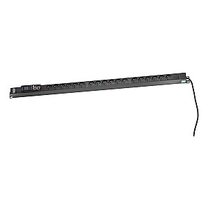 SMART PDU 0U, strāvas savienotājs DIN49440 16A/250V, 18x E tipa ligzdas (NF-C61-314), 16A