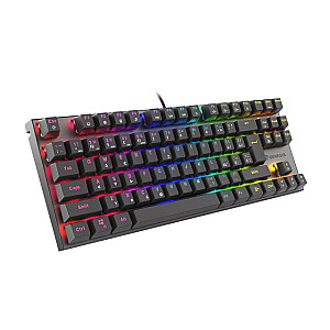 ИГРОВАЯ КЛАВИАТУРА GENESIS THOR 303 TKL CZ/SK RGB ПОДСВЕТКА МЕХАНИЧЕСКАЯ КРАСНАЯ ЧЕРНАЯ ГОРЯЧАЯ ЗАМЕНА