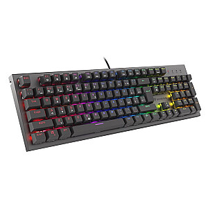 ИГРОВАЯ КЛАВИАТУРА GENESIS THOR 303 CZ/SK RGB ПОДСВЕТКА МЕХАНИЧЕСКАЯ КРАСНАЯ ЧЕРНАЯ ПЕРЕКЛЮЧАТЕЛЬ HOT SWA