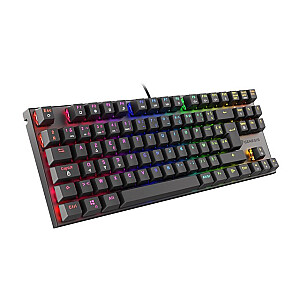 GENESIS THOR 300 TKL RGB FR SPĒĻU TASTATURAS MEHĀNISKAIS FONA APGAISMOJUMA SARKANS SLĒDZIS