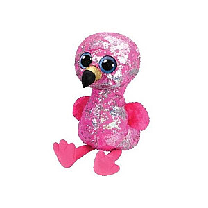 TY BOOS Flipables PINKY - flamingo ar fliteriem 42 cm 36763