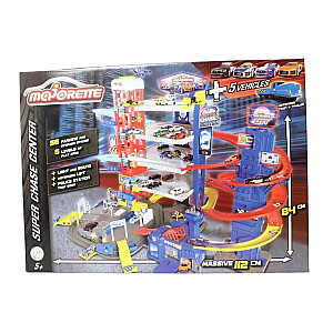 ПРОМО MAJORETTE Garage Super Chase Center + 4 машины и поезд