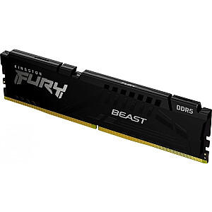 Atmiņa Kingston Fury Beast, DDR5, 16 GB, 6000 MHz, CL30 (KF560C30BBE-16)