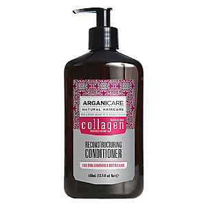 ARGANICARE Collagen Reconstructuring Conditioner dabīgs kondicionieris ar kolagēnu plāniem un trausliem matiem 400ml