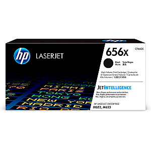 Oriģinālā HP 656X augstas ražības melna LaserJet tonera kasetne